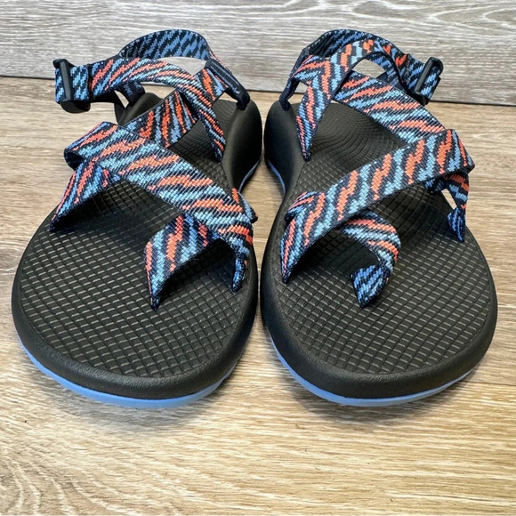 Chaco Z2 classics static eclipse Blue‎ Coral Hiking Sandal Size 9 - Picture 2 of 11